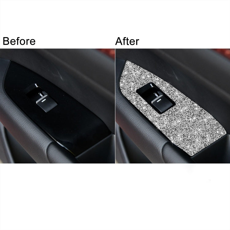 For Mazda CX-5 2017-2018 Car Window Button Panel Diamond Decorative Sticker, Right Drive