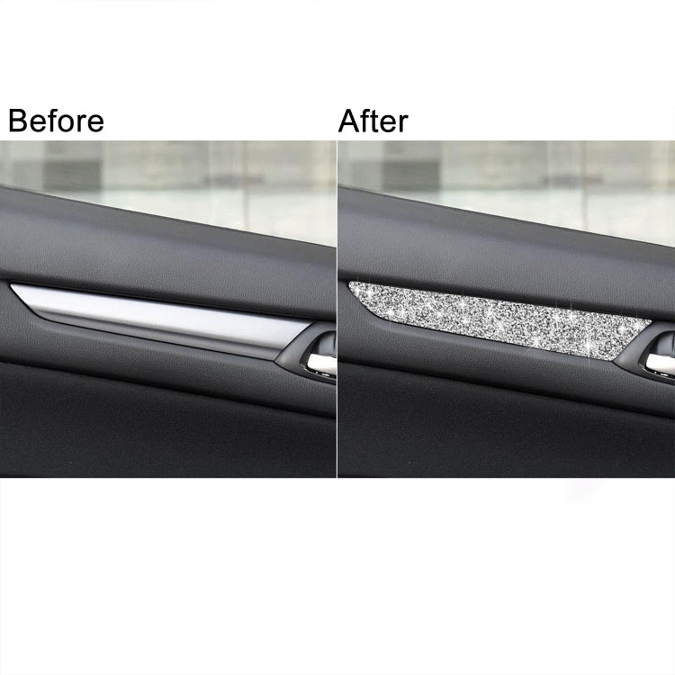 For Mazda CX-5 2017-2018 Car Door Panel Diamond Decorative Sticker,Left and Right Drive Universal