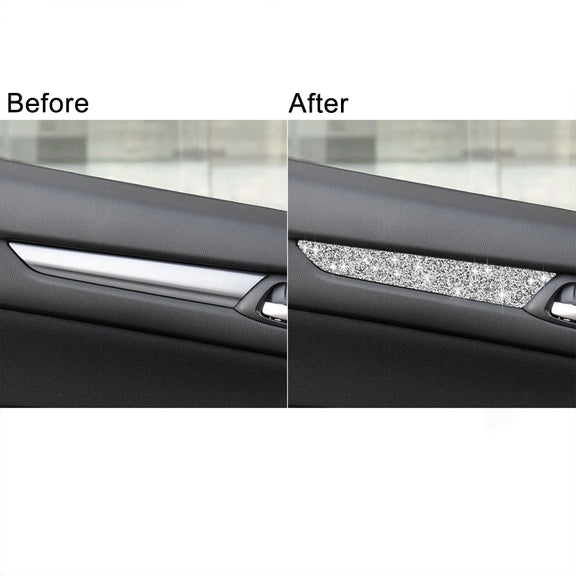 For Mazda CX-5 2017-2018 Car Door Panel Diamond Decorative Sticker,Left and Right Drive Universal
