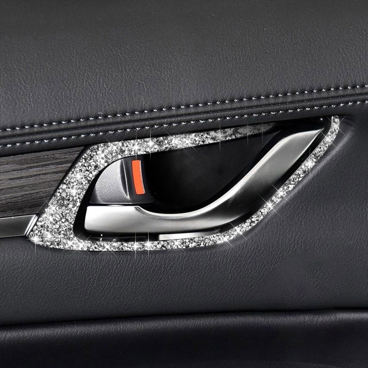 For Mazda CX-5 2017-2018 Car Interior Door Handle Diamond Decorative Sticker,Left and Right Drive Universal