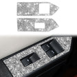 For Ford Mustang 2009-2013 3pcs Car Window Glass Lifter Panel Diamond Decoration Sticker, Left Hand Drive - Car Interior Mouldings by PMC TechLife | Online Shopping South Africa | PMC TechLife | Buy Now Pay Later Mobicred