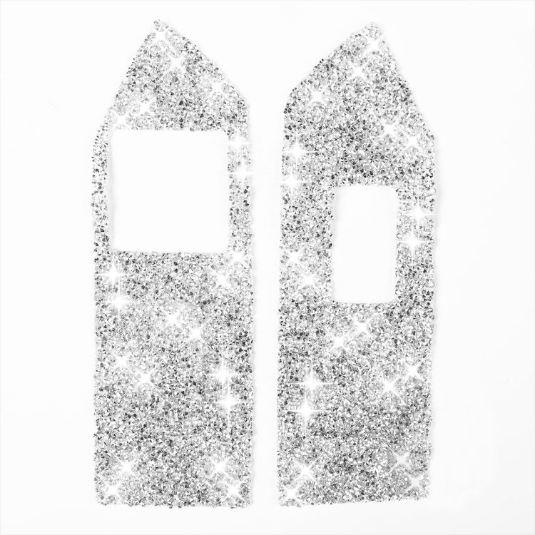 For Ford Mustang 2009-2013 3pcs Car Window Glass Lifter Panel Diamond Decoration Sticker, Left Hand Drive