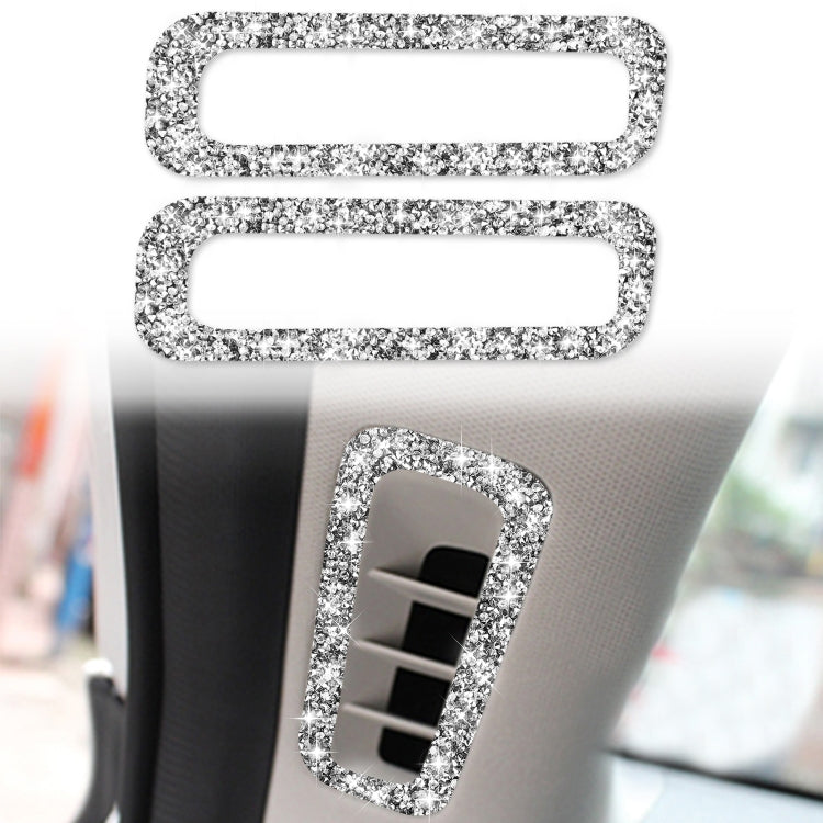 For Mazda CX-5 2017-2018 Car A-pillar Air Outlet Diamond Decorative Sticker,Left and Right Drive Universal