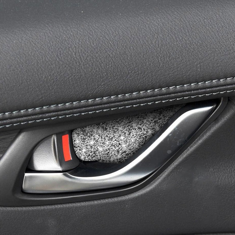 For Mazda CX-5 2017-2018 Car Inner Door Bowl Diamond Decorative Sticker,Left and Right Drive Universal