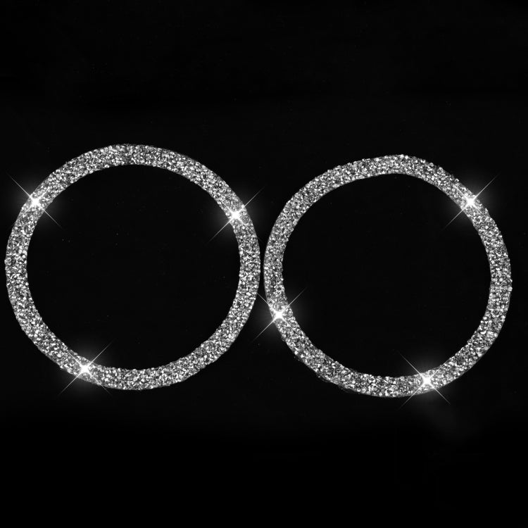 Car Door Horn Ring 2 in 1 Diamond Decorative Sticker for BMW 3 Series E90 / E84 2008-2012, X1 Series Modified 320i / 325i