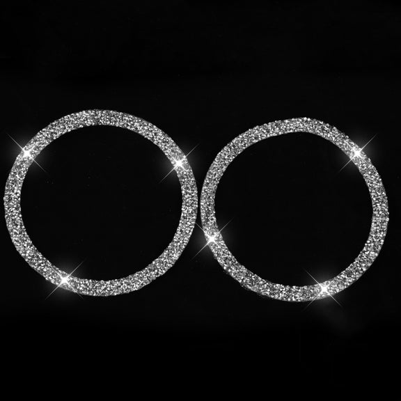 Car Door Horn Ring 2 in 1 Diamond Decorative Sticker for BMW 3 Series E90 / E84 2008-2012, X1 Series Modified 320i / 325i