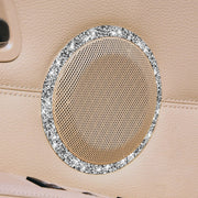 Car Door Horn Ring 2 in 1 Diamond Decorative Sticker for BMW 3 Series E90 / E84 2008-2012, X1 Series Modified 320i / 325i