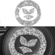 For Mazda CX-5 2017-2018 Car Steering Wheel Panel Diamond Decorative Sticker,Left and Right Drive Universal - Car Interior Mouldings by PMC TechLife | Online Shopping South Africa | PMC TechLife | Buy Now Pay Later Mobicred