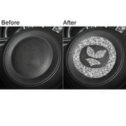 For Mazda CX-5 2017-2018 Car Steering Wheel Panel Diamond Decorative Sticker,Left and Right Drive Universal