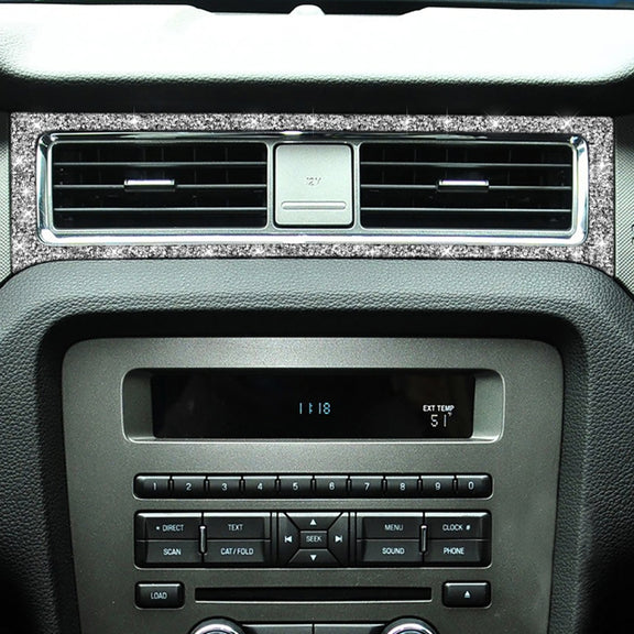 For Ford Mustang 2009-2013 Car Middle Air Outlet Diamond Decoration Sticker, Left Hand Drive