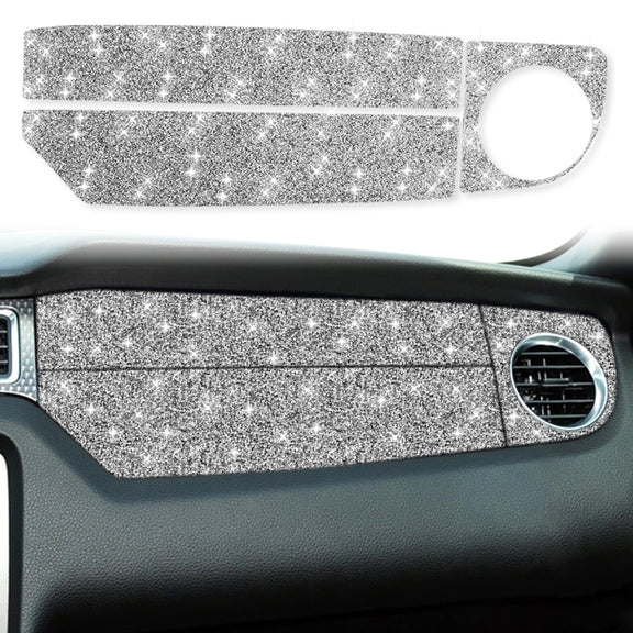 For Ford Mustang 2009-2013 Car Right Side Air Outlet Diamond Decoration Sticker, Left Hand Drive