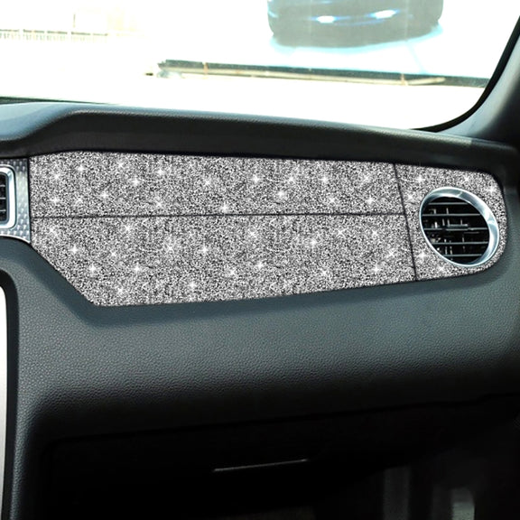 For Ford Mustang 2009-2013 Car Right Side Air Outlet Diamond Decoration Sticker, Left Hand Drive