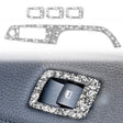 For BMW 3 Series E90 / 320i / 325i 2005-2012 Car Window Lift Panel with Folding Key 35.8cm Diamond Decorative Sticker, Left Drive - Car Interior Mouldings by PMC TechLife | Online Shopping South Africa | PMC TechLife | Buy Now Pay Later Mobicred