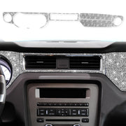 For Ford Mustang 2009-2013 7pcs Car Central Control Dashboard Diamond Decoration Sticker, Left Hand Drive