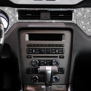 For Ford Mustang 2009-2013 7pcs Car Central Control Dashboard Diamond Decoration Sticker, Left Hand Drive