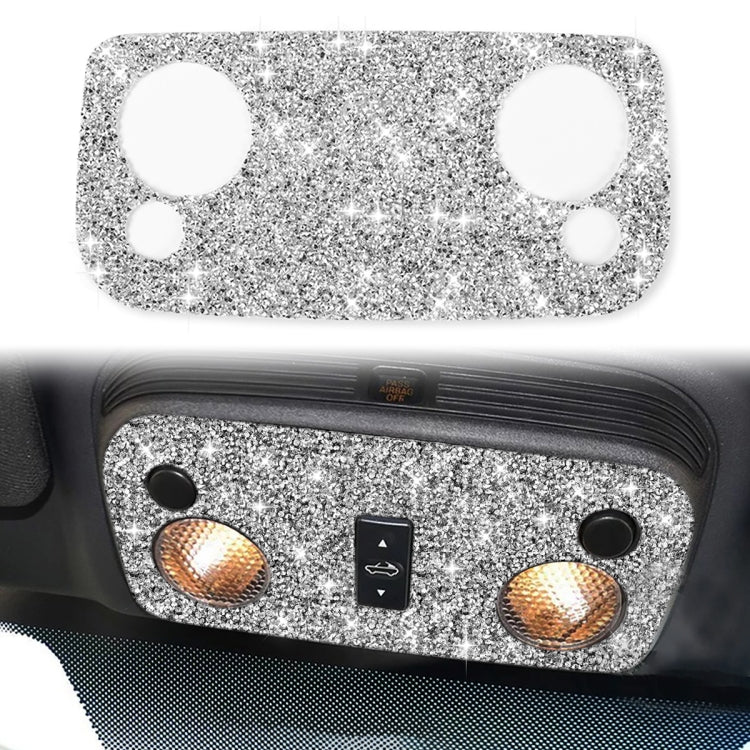 For Ford Mustang 2009-2013 2pcs Car Reading Light Diamond Decoration Sticker, Left Hand Drive