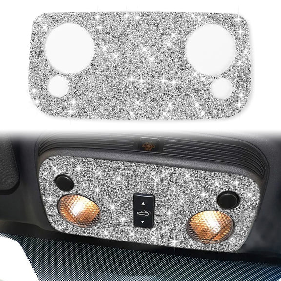 For Ford Mustang 2009-2013 2pcs Car Reading Light Diamond Decoration Sticker, Left Hand Drive