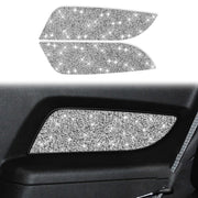 For Ford Mustang 2010-2012 2pcs Car Rear Door Panel Diamond Decoration Sticker, Left Hand Drive
