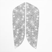 For Ford Mustang 2010-2012 2pcs Car Rear Door Panel Diamond Decoration Sticker, Left Hand Drive