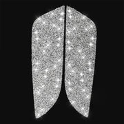 For Ford Mustang 2010-2012 2pcs Car Rear Door Panel Diamond Decoration Sticker, Left Hand Drive