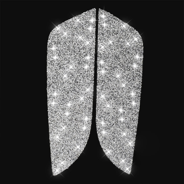 For Ford Mustang 2010-2012 2pcs Car Rear Door Panel Diamond Decoration Sticker, Left Hand Drive