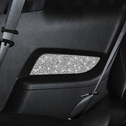 For Ford Mustang 2010-2012 2pcs Car Rear Door Panel Diamond Decoration Sticker, Left Hand Drive