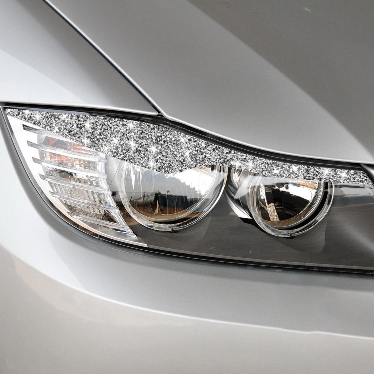 For BMW 3 Series E90 / 318i / 320i / 325i 2005-2008 Car Light Eyebrow Diamond Decorative Sticker