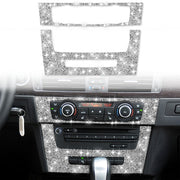 For BMW 3 Series E90 / E92 2005-2012 Car Aircondition CD Control Panel Premium Diamond Decorative Sticker