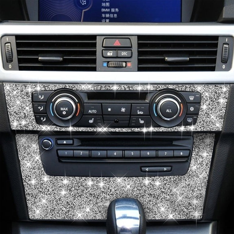 For BMW 3 Series E90 / E92 2005-2012 Car Aircondition CD Control Panel Premium Diamond Decorative Sticker