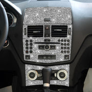 For Mercedes-Benz C-class W204 2007-2010 Car Gear Set Diamond Decorative Sticker, Left and Right Drive