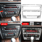 For BMW 3 Series E90 / E92 2005-2012 Car Aircondition CD Control Panel Basic Diamond Decorative Sticker