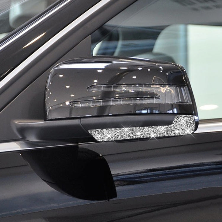 For Mercedes-Benz A/B/C/E Class Car Rearview Mirror Anti-collision Strip A Diamond Decorative Sticker, Left and Right Drive