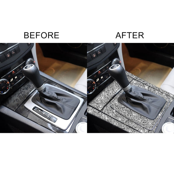 For Mercedes-Benz C-class W204 2007-2013 Car Gear Set Diamond Decorative Sticker, Left-hand Drive