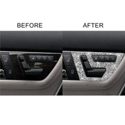 For Mercedes-Benz C-class W204 2007-2013 Car Seat Adjustment B Diamond Decorative Sticker, Left and Right Drive