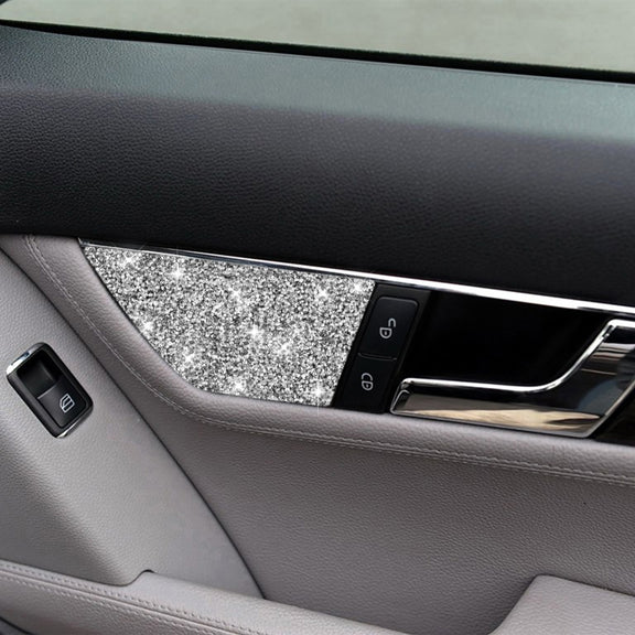 For Mercedes-Benz C-class W204 2007-2013 Car Seat Adjustment A Diamond Decorative Sticker, Left-hand Drive