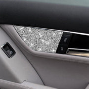 For Mercedes-Benz C-class W204 2007-2013 Car Seat Adjustment C Diamond Decorative Sticker, Left and Right Drive
