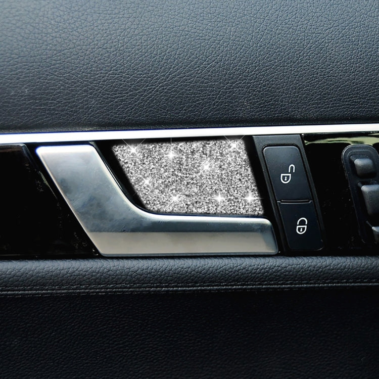 For Mercedes-Benz C-class W204 2007-2013 Car Inside Door Bowl Diamond Decorative Sticker, Left and Right Drive