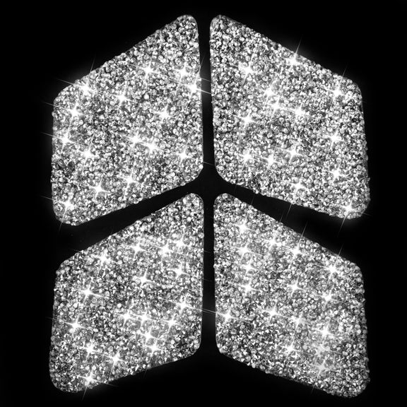For Mercedes-Benz C-class W204 2007-2013 Car Inside Door Bowl Diamond Decorative Sticker, Left and Right Drive