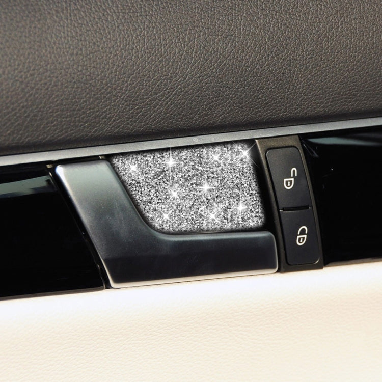 For Mercedes-Benz C-class W204 2007-2013 Car Inside Door Bowl Diamond Decorative Sticker, Left and Right Drive