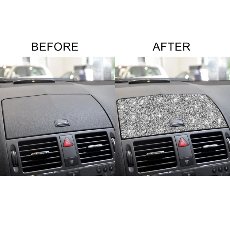For Mercedes-Benz C-class W204 2007-2010 Car Console Navigation Diamond Decorative Sticker, Left and Right Drive
