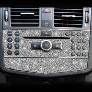 For Mercedes-Benz C-class W204 2007-2010 Car Central Control Panel A Diamond Decorative Sticker, Left and Right Drive