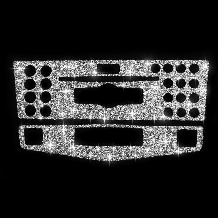 For Mercedes-Benz C-class W204 2007-2010 Car Central Control Panel B Diamond Decorative Sticker, Left and Right Drive