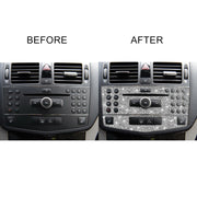 For Mercedes-Benz C-class W204 2007-2010 Car Central Control Panel B Diamond Decorative Sticker, Left and Right Drive
