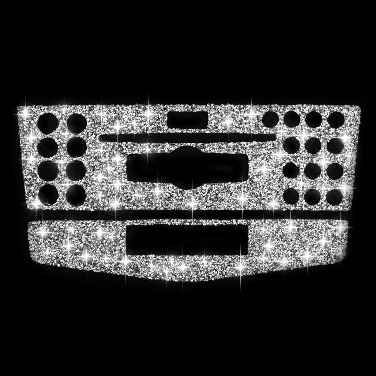 For Mercedes-Benz C-class W204 2007-2010 Car Central Control Panel C Diamond Decorative Sticker, Left and Right Drive