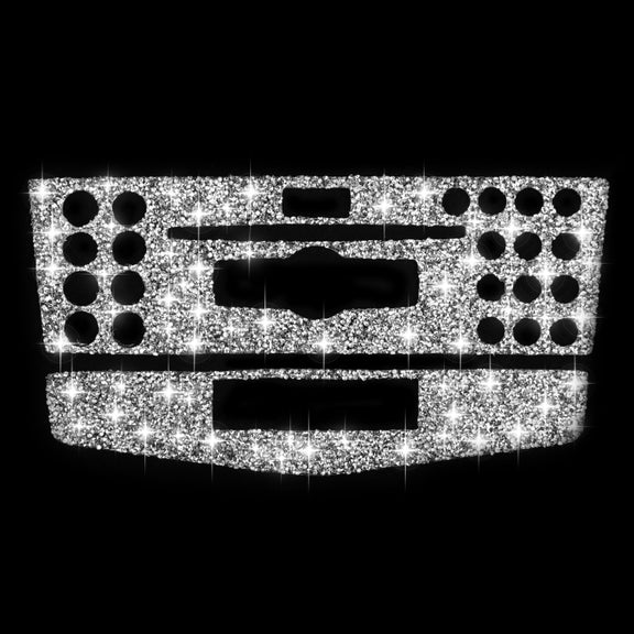 For Mercedes-Benz C-class W204 2007-2010 Car Central Control Panel C Diamond Decorative Sticker, Left and Right Drive