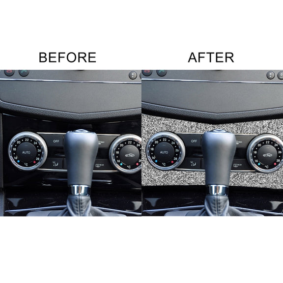 For Mercedes-Benz C-class W204 2007-2010 Car AC Panel D Diamond Decorative Sticker, Left and Right Drive