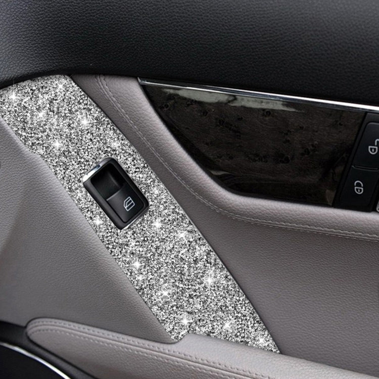 For Mercedes-Benz C-class W204 2007-2013 Car Window Lift Diamond Decorative Sticker, Left Drive