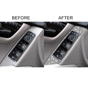 For Mercedes-Benz C-class W204 2007-2013 Car Window Lift Diamond Decorative Sticker, Left Drive
