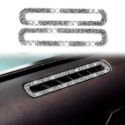 For Ford Mustang 2015-2020 Car Door Air Outlet Diamond Decoration Sticker, Left and Right Drive