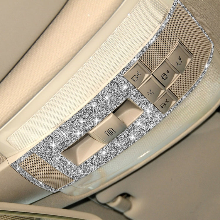 For Mercedes-Benz C-class W204 2007-2013 Car Reading Light Diamond Decorative Sticker, Left and Right Drive